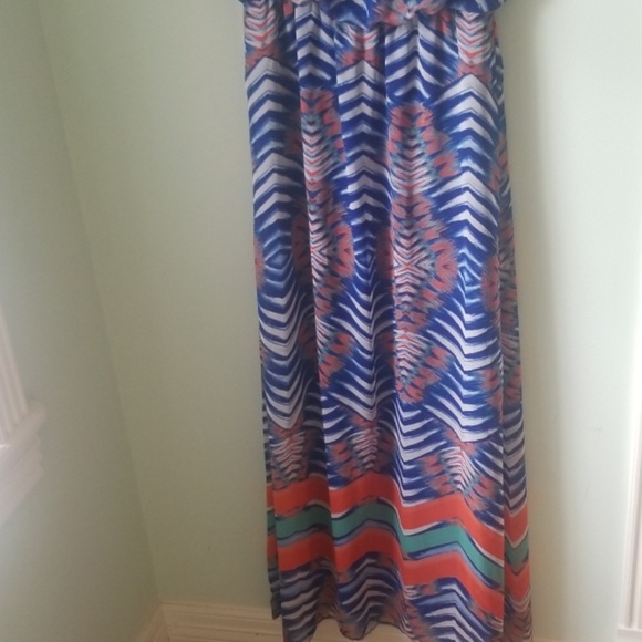 Bisou Bisou Racerback Maxi Dress - Size 4 - Picture 3 of 6